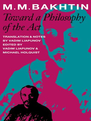cover image of Toward a Philosophy of the Act
